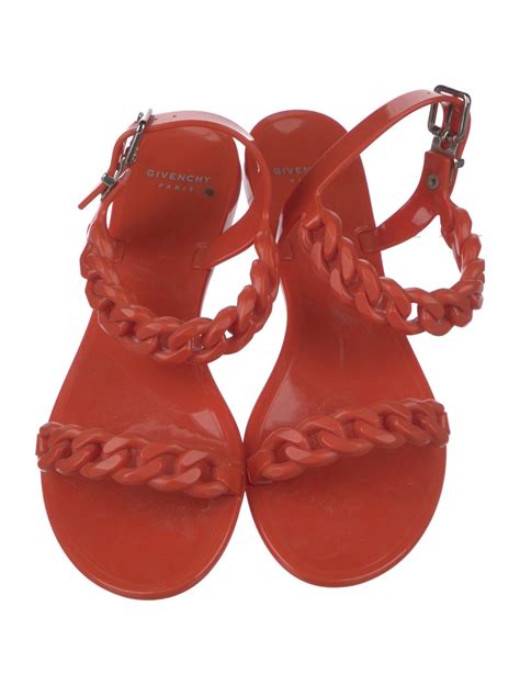 Givenchy Rubber Gladiator Sandals 